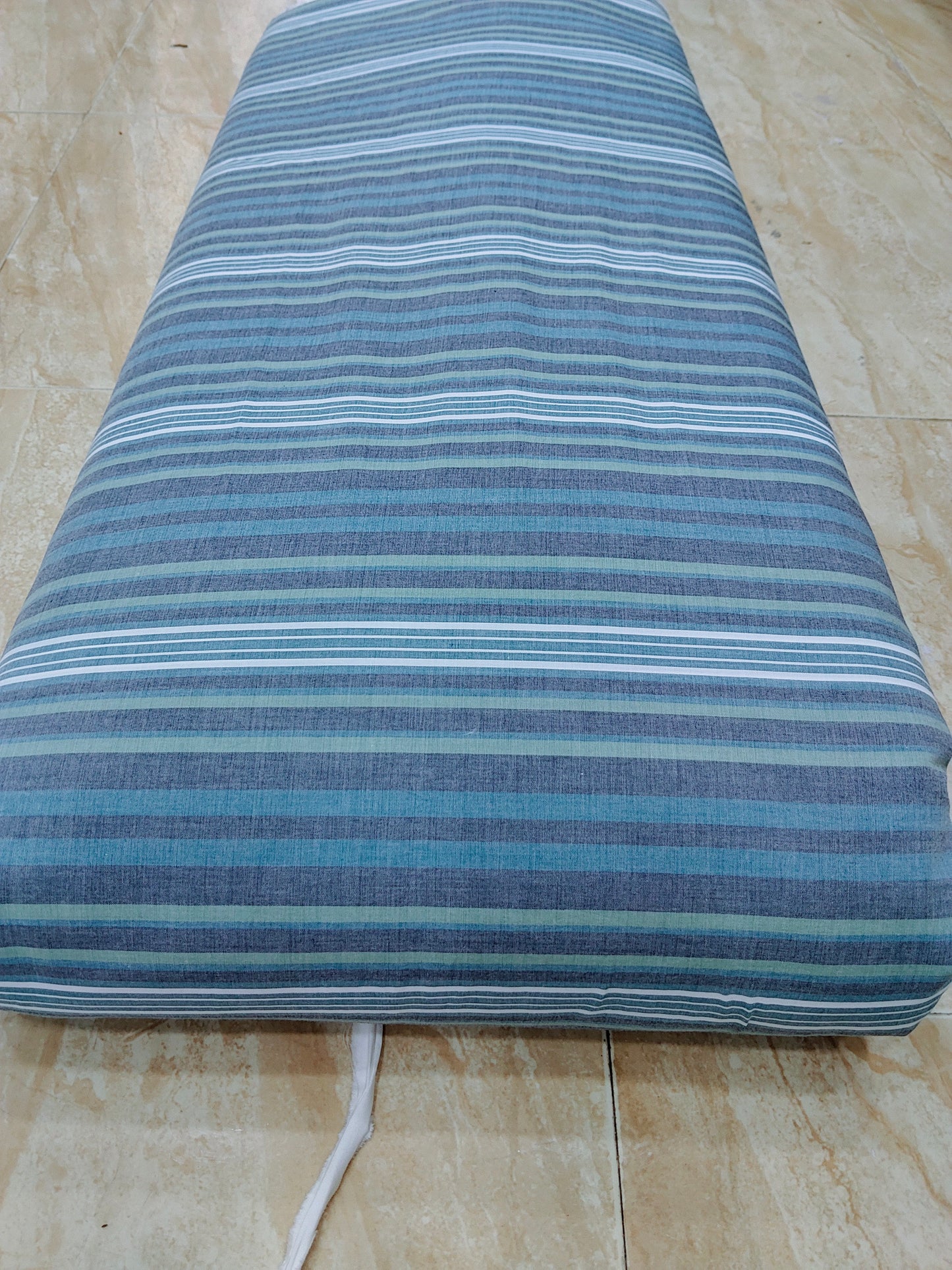 Buy Cotton Poplin Multicolour Stripe Fabric