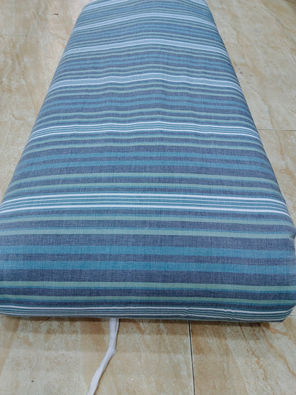 Buy Cotton Poplin Multicolour Stripe Fabric