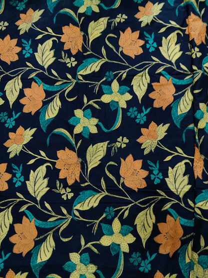 Buy Cotton Poplin Kalamkari Style Print Fabric