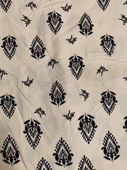 Buy Viscose Linen Print Fabric