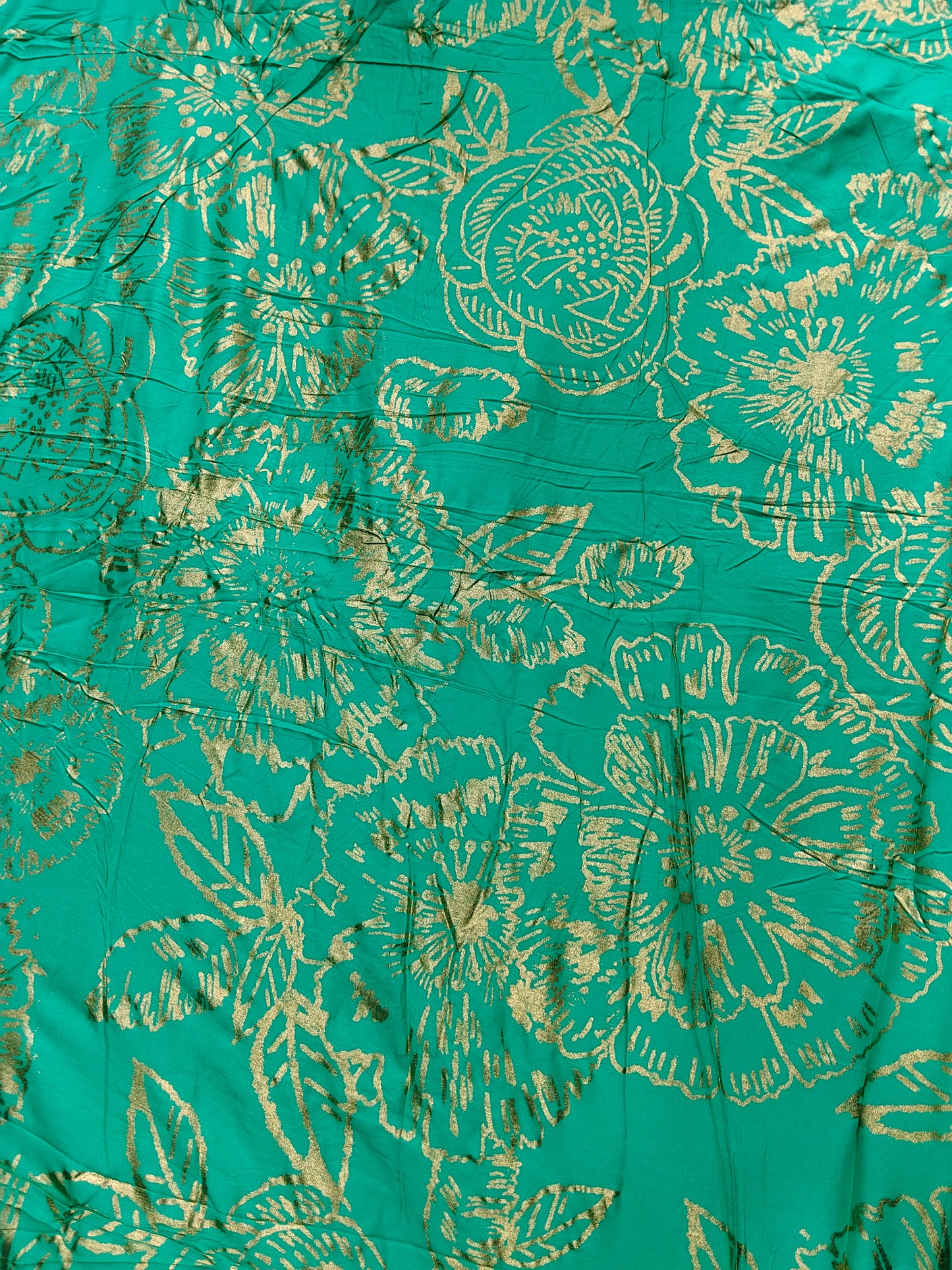 Buy Rayon Lurex Foil Print Fabric