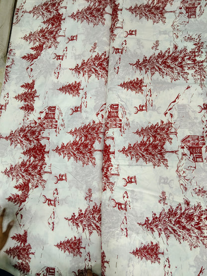 Buy Cotton Cambric Forest Print Fabric