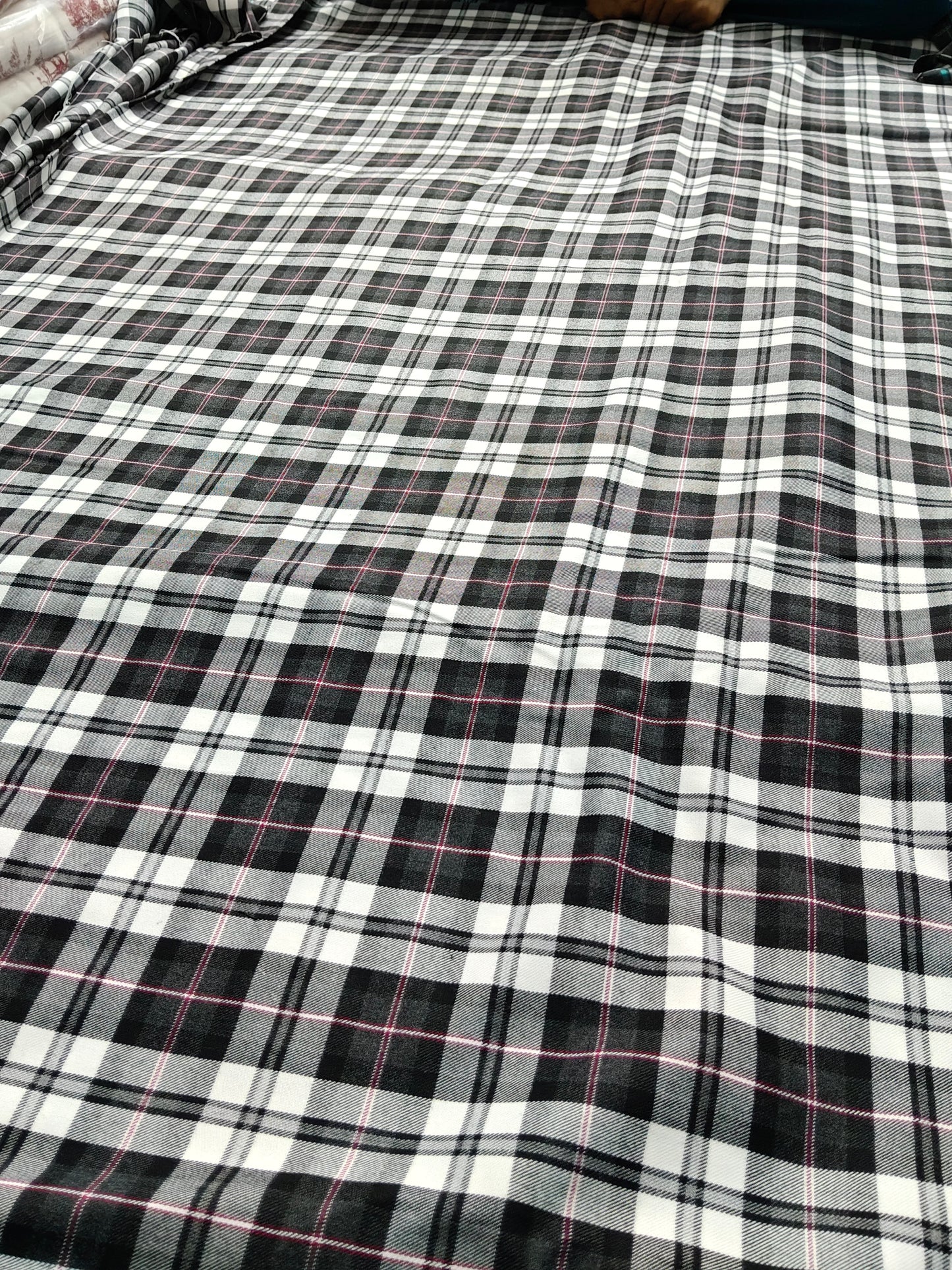 Buy Cotton Plaid Pattern Mayur Shirting Twill Check Fabric