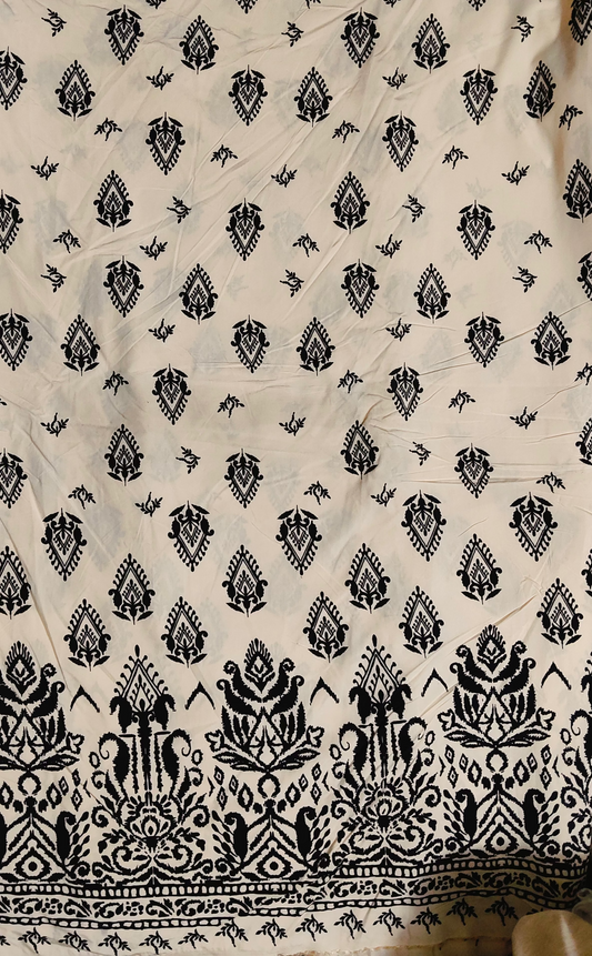 Buy Viscose Linen Print Fabric