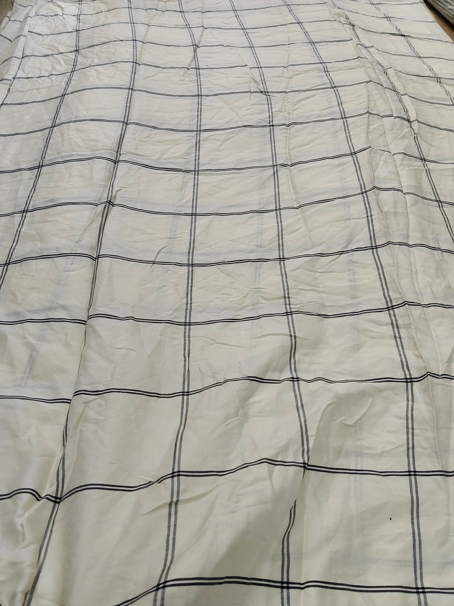 Buy Viscose Twill Windowpane Check Grid Print Fabric