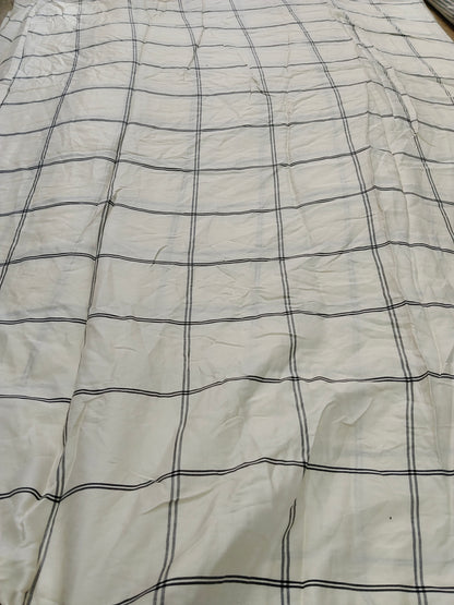 Buy Viscose Twill Windowpane Check Grid Print Fabric