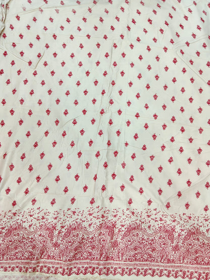Buy Rayon Butti Border Print Fabric