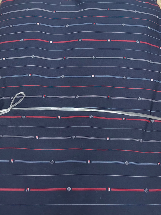 Buy Cotton Poplin Multicolour Pinstripe Print Fabric