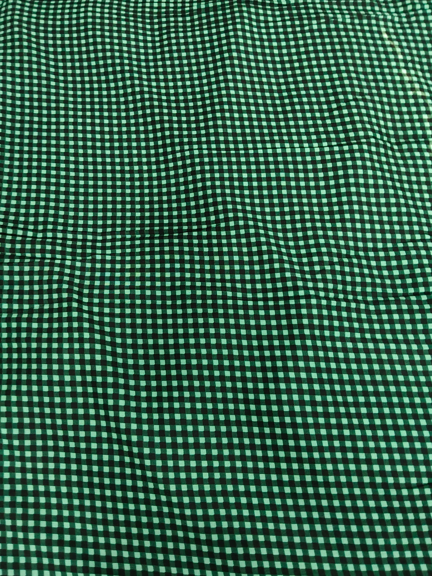 Buy Rayon Green Check Print