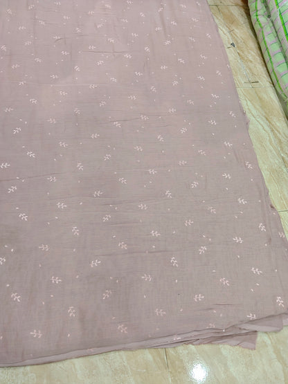 Buy Cotton Muslin Double Cloth Buti Leaf Print Fabric